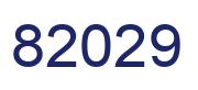 Number 82029 blue image