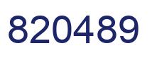 Number 820489 blue image