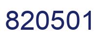 Number 820501 blue image