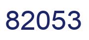 Number 82053 blue image