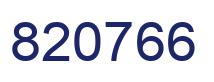 Number 820766 blue image