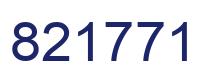 Number 821771 blue image