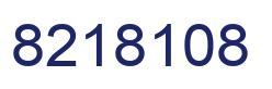 Number 8218108 blue image