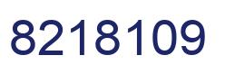 Number 8218109 blue image