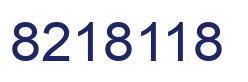 Number 8218118 blue image