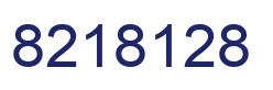 Number 8218128 blue image