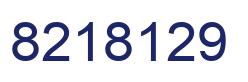 Number 8218129 blue image