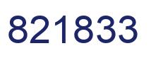 Number 821833 blue image