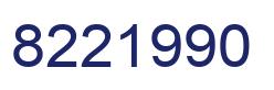 Número 8221990 imagen azul