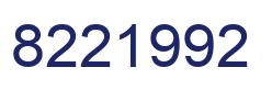 Número 8221992 imagen azul