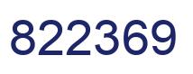 Number 822369 blue image
