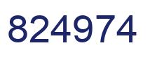 Número 824974 imagen azul