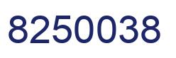 Número 8250038 imagen azul