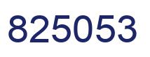 Number 825053 blue image