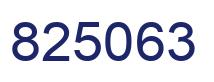 Number 825063 blue image
