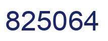 Number 825064 blue image