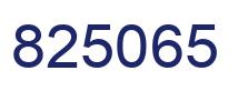 Number 825065 blue image