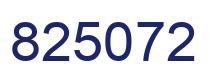 Number 825072 blue image