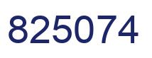 Number 825074 blue image