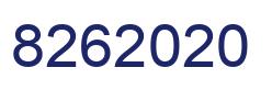 Number 8262020 blue image