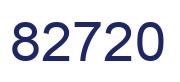 Number 82720 blue image