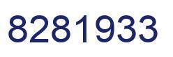 Número 8281933 imagen azul