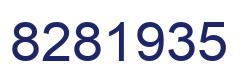 Número 8281935 imagen azul