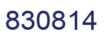 Number 830814 blue image