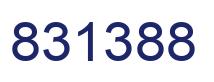 Number 831388 blue image