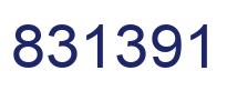 Number 831391 blue image