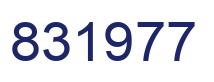 Number 831977 blue image