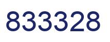 Number 833328 blue image
