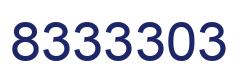 Number 8333303 blue image