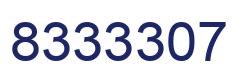 Number 8333307 blue image