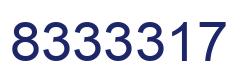 Número 8333317 imagen azul