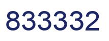 Number 833332 blue image