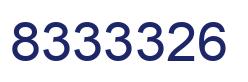 Number 8333326 blue image