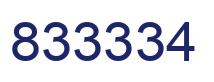 Número 833334 imagen azul