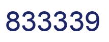 Número 833339 imagen azul
