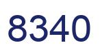 Number 8340 blue image