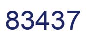 Número 83437 imagen azul