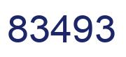 Number 83493 blue image
