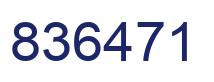 Number 836471 blue image