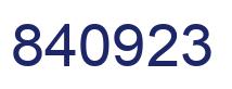 Número 840923 imagen azul