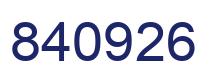 Número 840926 imagen azul