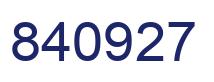 Número 840927 imagen azul