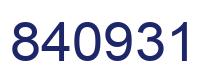 Número 840931 imagen azul