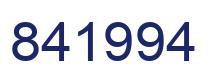 Number 841994 blue image