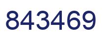 Number 843469 blue image