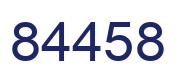Number 84458 blue image